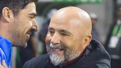 Jorge Sampaoli durante jogo do Flamengo contra o Palmeiras.