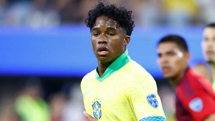 Endrick na Seleção - Foto: Ronald Martinez/Getty Images.