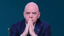 Gianni Infantino, presidente da FIFA, durante o congresso no Centro Nacional de Convenções Queen Sirikit. Foto: Amphol Thongmueangluang
