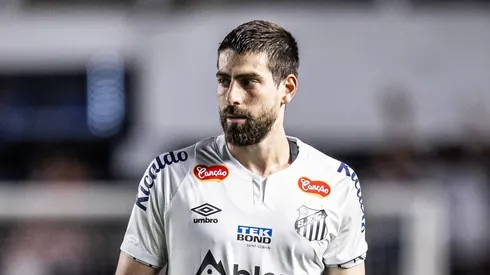 Luan Peres marcou na vitória do Santos sobre o Mirassol. Foto: Raul Baretta/ Santos FC