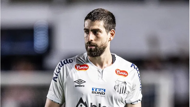 Luan Peres marcou na vitória do Santos sobre o Mirassol. Foto: Raul Baretta/ Santos FC