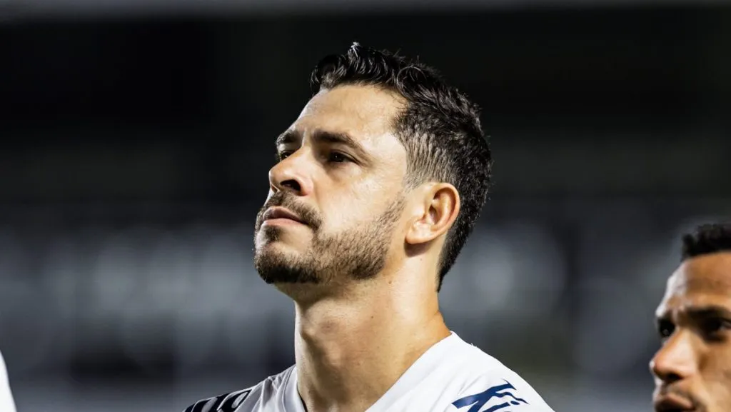 Giuliano, meia do Santos. Foto: Abner Dourado/AGIF