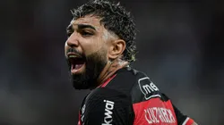 Gabigol durante partida entre Flamengo e Athletico-PR, pelo Campeonato Brasileiro, no Maracanã.