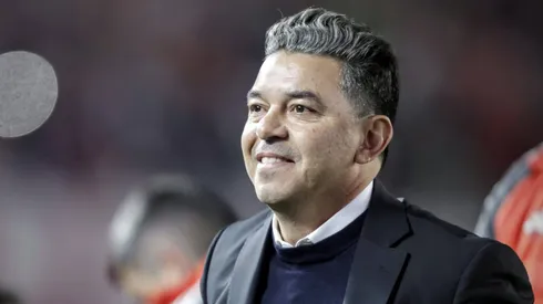 Marcelo Gallardo, técnico do River Plate, durante partida contra o Huracán, pelo Torneio da Liga Argentina.