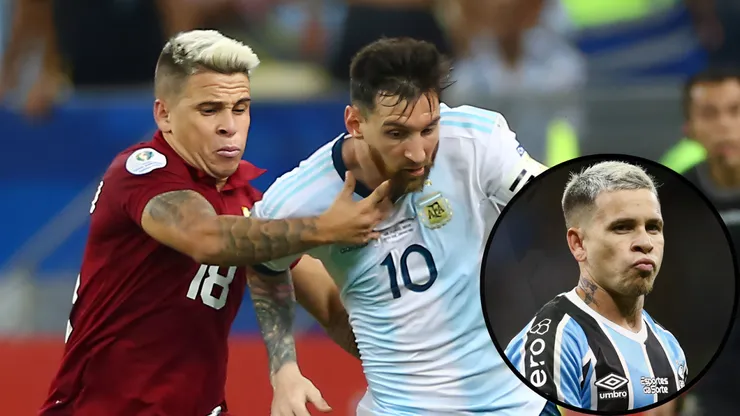 Soteldo e Messi se desentenderam em Venezuela x Argentinas pelas Eliminatórias - Fotos: Getty Images