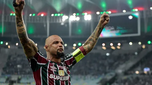 Felipe Melo jogador do Fluminense durante partida contra o Grêmio. Foto: Thiago Ribeiro/AGIF