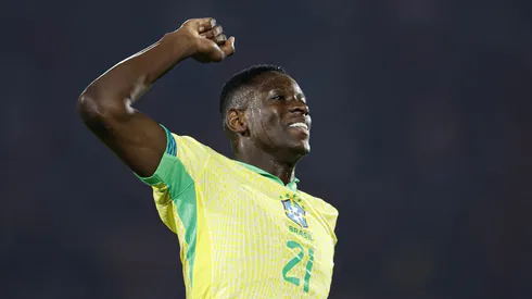 Luiz Henrique comemorando o gol da virada. Foto: Rafael Ribeiro/CBF