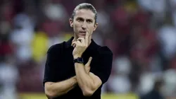 Filipe Luis tecnico do Flamengo durante partida contra o Corinthians. Foto: Alexandre Loureiro/AGIF