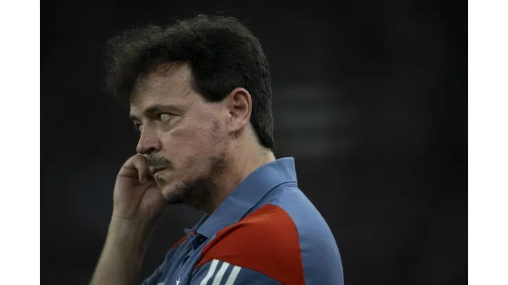 Fernando Diniz técnico do Cruzeiro durante partida contra o Fluminense. Foto: Jorge Rodrigues/AGIF