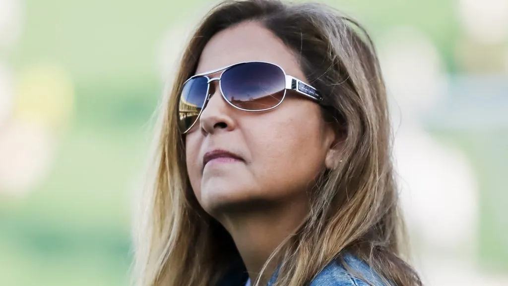 Leila Pereira no Allianz Parque