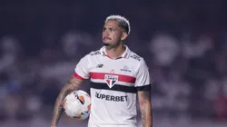 Luciano em ação na partida contra o Tricolor Paulista. Foto: Ettore Chiereguini/AGIF