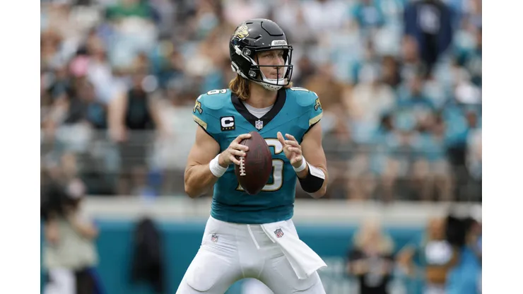 Jacksonville Jaguars quarterback Trevor Lawrence. Foto de David Rosenblum/Icon Sportswire NFL, American Football Herren