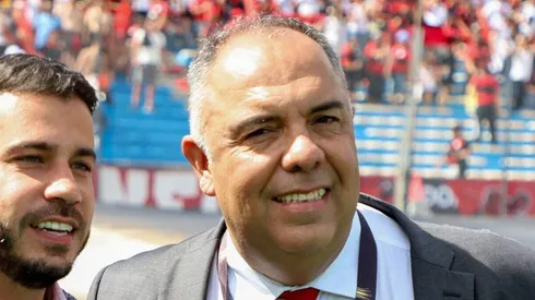 Marcos Braz momentos antes da final da Libertadores de 2021.