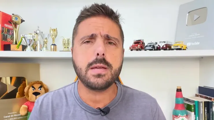 Jorge Nicola comentando sobre o Palmeiras - Foto: Reprodução YouTube / Canal do Nicola
