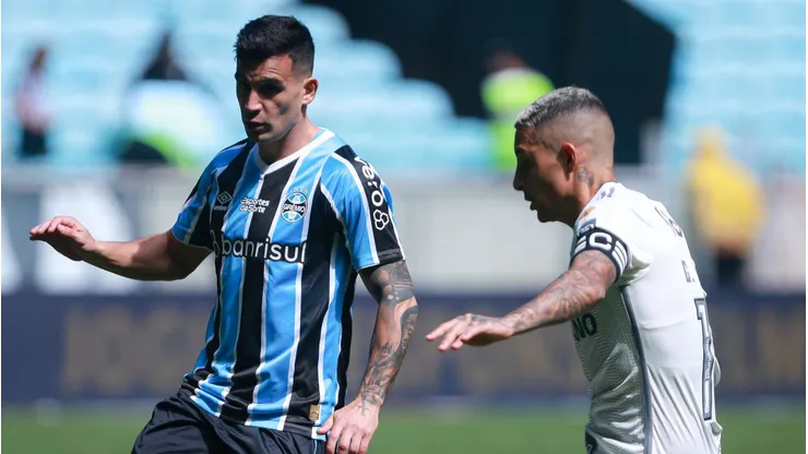 Grêmio enfrenta o Atlético-MG na Arena MRV. Foto: Maxi Franzoi/AGIF