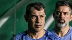 Carille durante derrota na Serrinha. Foto: Raul Baretta/ Santos FC.
