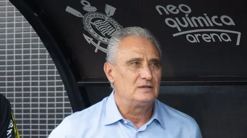 Tite durante a partida entre Corinthians e Flamengo, pelo Campeonato Brasileiro, na Neo Química Arena. Foto: Rodilei Morais