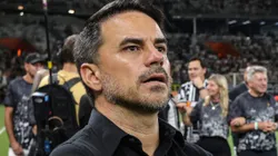 Rodrigo Caetano, ex-dirigente do Atlético-MG, em partida contra o São Paulo, pelo Campeonato Brasileiro de 2023, no Mineirão.