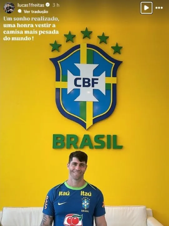 Print do Story no Instagram do fisioterapeuta – Foto: Arquivo pessoal/Lucas Freitas