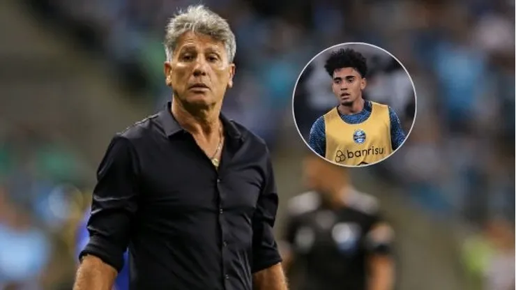 Renato Portaluppi, técnico do Grêmio sob pressão e deve repensar a escalação de Du Queiróz