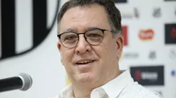 Marcelo Teixeira durante coletiva de imprensa realizada no CT Rei Pelé.