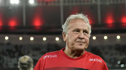 Zico, durante partida beneficente no Maracanã. Foto: Thiago Ribeiro/AGIF