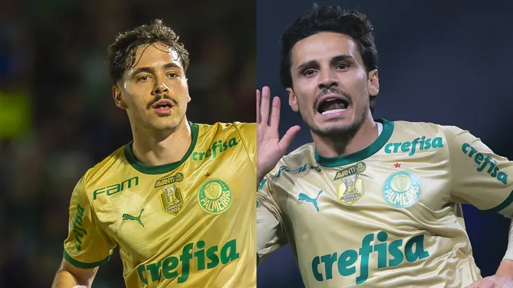 Maurício e Veiga no Palmeiras nas últimas semanas. Foto: Anderson Romão/Ettore Chiereguini/AGIF
