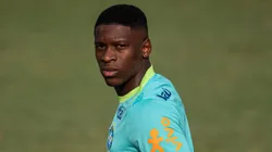 Luiz Henrique em treinamento pela Seleção Brasileira, no CT do Palmeiras. Foto: Ronaldo Barreto