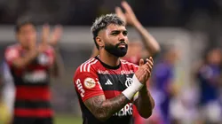 Gabriel Barbosa durante partida pelo Flamengo, contra o Cruzeiro. Photo by Pedro Vilela/Getty Images