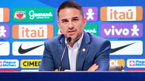Rodrigo Caetano durante a convocação da Seleção Brasileira para Eliminatória da Copa do Mundo de 2026. Foto: Vyctor Santos