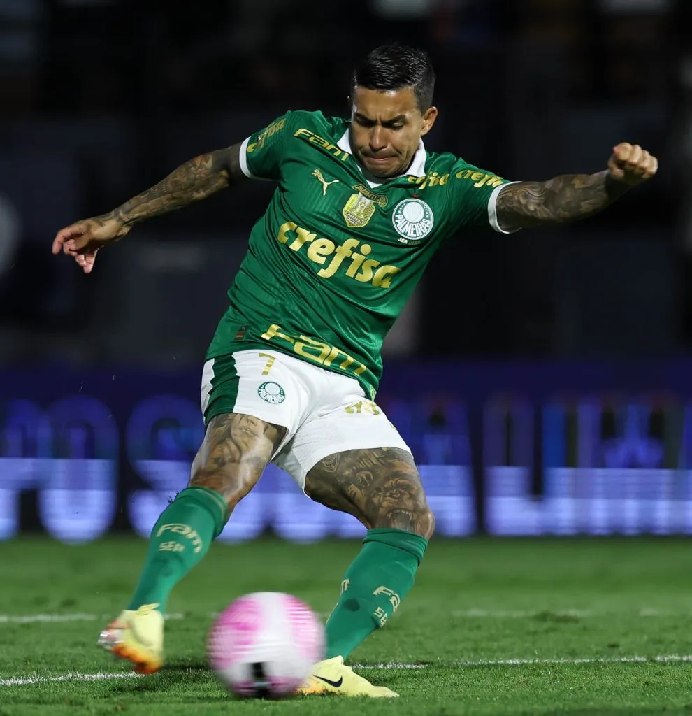 Dudu usou chuteiras da Nike em Bragantino x Palmeiras – Foto: Cesar Greco/Ag. Palmeiras