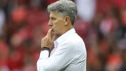 Renato Portaluppi head coach of Gremio looks on during the match between Internacional and Gremio as part of Brasileirao 2023 at Beira-Rio Stadium on October 8, 2023 in Porto Alegre, Brazil.