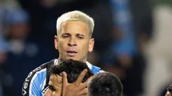 Soteldo durante jogo do Tricolor no Couto Pereira.