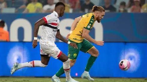 Com gols de Bruno Alves e Clayson, Cuiabá derrota o São Paulo na Arena Pantanal. Foto: Gil Gomes/AGIF