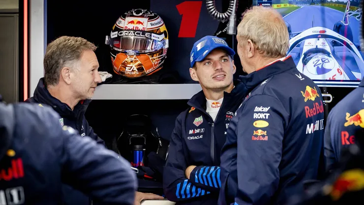 Marko, Horner e Verstappen no GP da Holanda