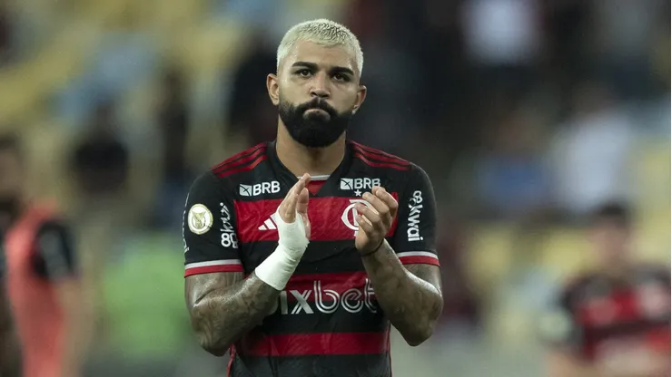 Gabigol, atacante do Flamengo, está empolgado com Filipe Luís - Foto: Jorge Rodrigues/AGIF
