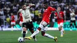 Angel Romero jogador do Corinthians durante partida contra o Internacional na Neo Química Arena pelo campeonato Brasileiro 2023. Foto: Fabio Giannelli/AGIF