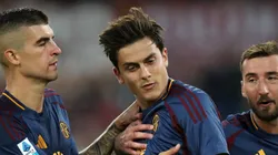 Paulo Dybala comemora gol plea Roma em partida da Série A diante da Udinese. (Photo by Paolo Bruno/Getty Images)