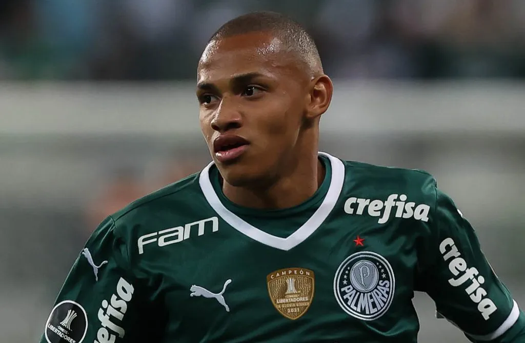 Jhon Jhon em partida pelo Palmeiras