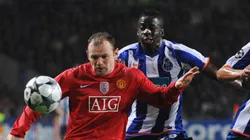 Wayne Rooney em partida do Manchester United diante do Porto pela Uefa Champions League de 2009. (Photo by Shaun Botterill/Getty Images)
