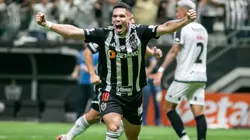 Paulinho jogador do Atletico-MG comemora seu gol durante partida contra o Vasco na Copa Betado do Brasil. Foto: Fernando Moreno/AGIF