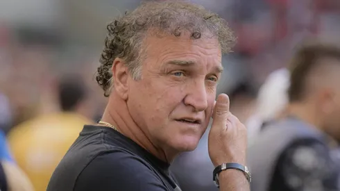 Cuca durante partida entre Athletico-PR e Corinthians, pelo Campeonato Brasileio. Foto: Reinaldo Reginato