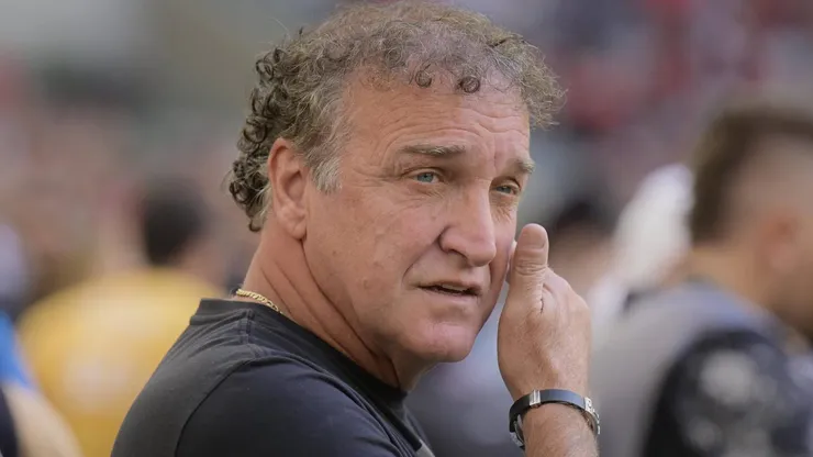 Cuca durante partida entre Athletico-PR e Corinthians, pelo Campeonato Brasileio. Foto: Reinaldo Reginato