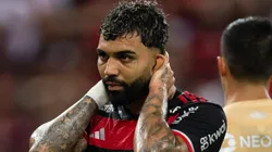 Gabigol durante a partida contra o Athletico-PR, no Maracanã, pelo Campeonato Brasileiro 2024. Foto: Ruano Carneiro