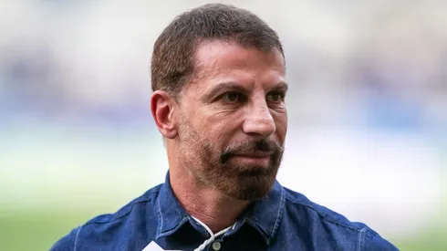 Pedrinho, presidente do Vasco, durante partida contra o Cruzeiro, pelo Campeonato Brasileiro, no Mineirão.