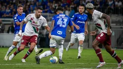 No último confronto, no Mineirão, o Cruzeiro venceu o Fluminense por 2 a 0. Foto: Fernando Moreno/AGIF