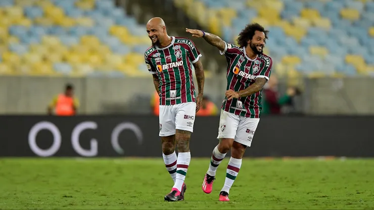 Marcelo e Felipe Melo têm contrato até o final do ano e renovações estão em cheque no Fluminense. Foto: Thiago Ribeiro/AGIF