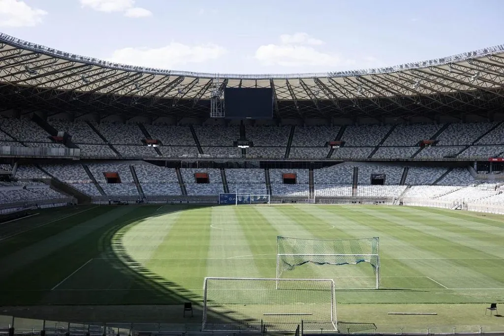 Estádio do Mineirão, palco de grandes competições que está na disputa para abrigar a Copa do Mundo do Futebol Feminino 2027 Foto: Cris Mattos/FMF
