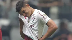 Thiago Silva jogador do Fluminense lamenta derrota na partida contra o Atlético-MG na Arena MRV pela Copa Libertadores 2024. Foto: Gilson Lobo/AGIF