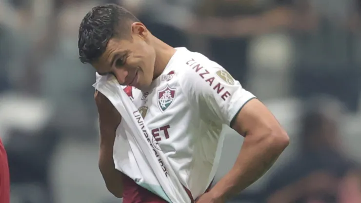 Thiago Silva jogador do Fluminense lamenta derrota na partida contra o Atlético-MG na Arena MRV pela Copa Libertadores 2024. Foto: Gilson Lobo/AGIF